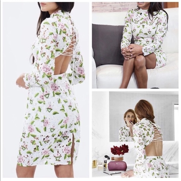 Asilio Objects of Desire Floral Lace Dress NWT Sz2 - Picture 6 of 16